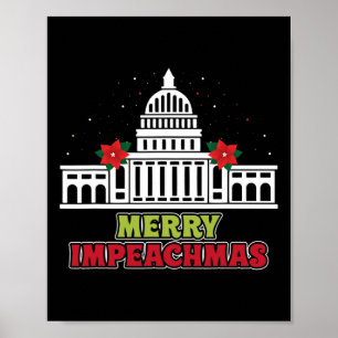 Prettig Impeachmas Anti-trump Democraat Kerst Gif Poster