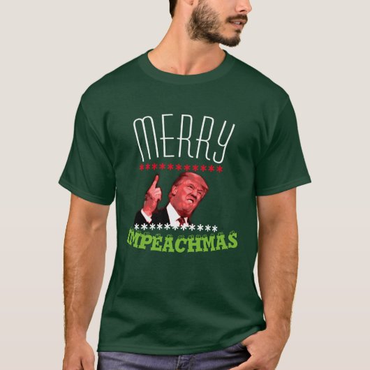 Prettig Impeachmas Verliezer Trump shirt (Voorkant)