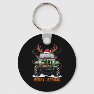 Prettig Jeepkerstmis Kerstmis Xmas Kerstman Rendie Sleutelhanger