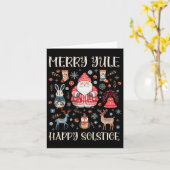 Prettig Joelfeest Gelukkig Midwinterfeest Cottagec Kaart (Gele Bloem)