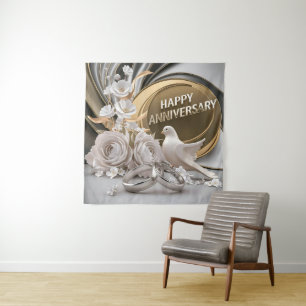 Prettig jubileumgewenst  wandkleed