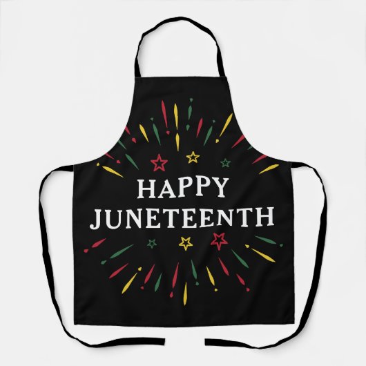 Prettig Juneteenth vier Black Independence Schort (Voorkant)