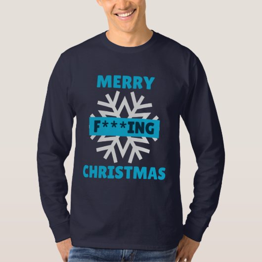 PRETTIG K*****D KERSTFEEST T-SHIRT (Voorkant)