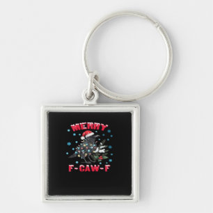 Prettig K-Kwa-K Kerstmis Grappig & Vintage Design Sleutelhanger