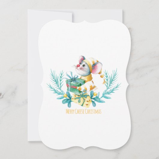 Prettig “Kaas” Kerstfeest Feestdagenkaart (Voorkant)