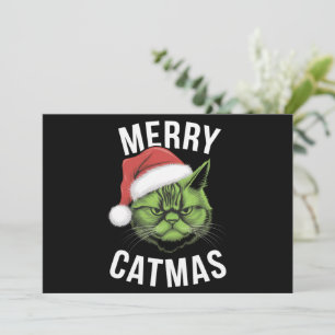 Prettig Katfeest Grappige Kattenliefhebbers Kerstm Feestdagenkaart