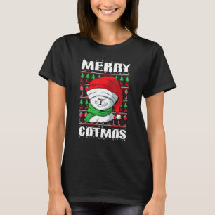 Prettig KatKerstmis Miserabele Kerstmis Kat 1 T-shirt