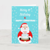 Prettig Kerisfeest 10e Verjaardag Kerstmis Kerstma Kaart (Voorkant)