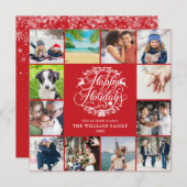 Prettig Kerkfeest Jaaroverzicht Fotocollage Feestdagenkaart (Voorkant / Achterkant)