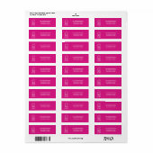 Prettig Kerst Adres Etiket (Full Sheet)