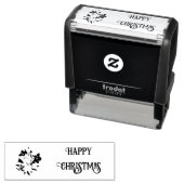 Prettig Kerst Bloem Stempel (In situ)
