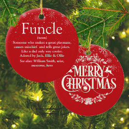 Prettig Kerst Cool Oom Oom Definitie Keramisch Ornament