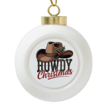 Prettig Kerst Cowboyhoed – Westerse Kerstversierin