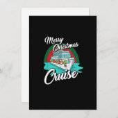 Prettig kerst cruise pyjama Cool X-Mas vakantie  Kaart (Voorkant / Achterkant)