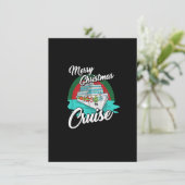 Prettig kerst cruise pyjama Cool X-Mas vakantie  Kaart (Staand voorkant)
