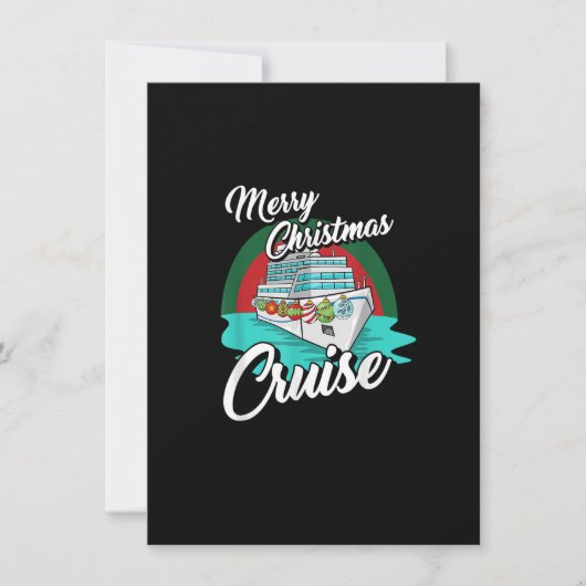 Prettig kerst cruise pyjama Cool X-Mas vakantie  Kaart (Voorkant)