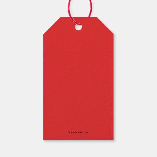 Prettig kerst Elf  Cadeaulabel (Achterkant)