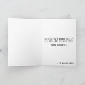 Prettig Kerst Elf Laarzen Kerstman Hoed Wit Feestdagen Kaart (Binnen)