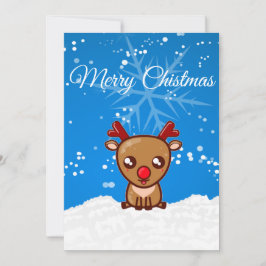 Prettig Kerst Emoji Rendier Kerstgroeten Feestdagenkaart