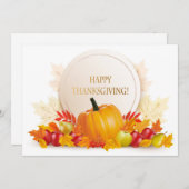 Prettig kerst- en dankzeggingskaart feestdagenkaart (Voorkant / Achterkant)