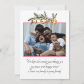 Prettig Kerst Familie Foto Kerstmis (Achterkant)