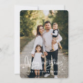 Prettig Kerst Familie Kerstkaart (Voorkant)