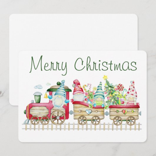 Prettig Kerst Feestkaart Feestdagenkaart (Voorkant / Achterkant)