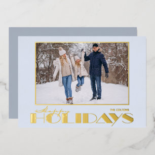 Prettig Kerst Foto Folie Feestdagenkaart