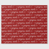 Prettig Kerst Frans Design Cadeaupapier (Vlak)