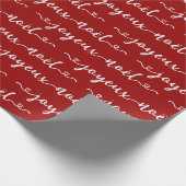 Prettig Kerst Frans Design Cadeaupapier (Hoek)