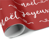 Prettig Kerst Frans Design Cadeaupapier (Rol Hoek)