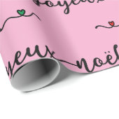Prettig Kerst Frans Design Cadeaupapier (Rol Hoek)