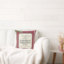 Prettig Kerst & Gelukkig Nieuwjaar Tartan Naam