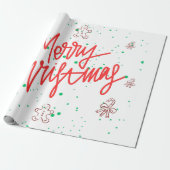 Prettig Kerst Gingerbread Design. Cadeaupapier (Uitgerold)
