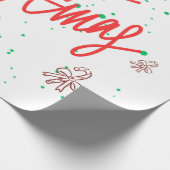 Prettig Kerst Gingerbread Design. Cadeaupapier (Hoek)