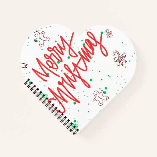Prettig Kerst Gingerbread Design. Notitieboek (Voorkant)