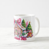 Prettig Kerst Gingerbread House Kerstmis Mok (Voorkant rechts)