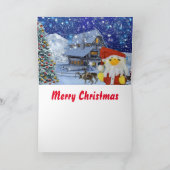 Prettig kerst Graffiti kerstkaart Aankondiging (Binnen)