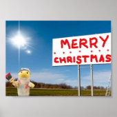 Prettig kerst Graffiti Poster (Voorkant)