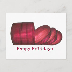 Prettig Kerst in Blik Cranberry-saus Thanksgiving Feestdagenkaart