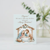 Prettig Kerst Kaart (Staand voorkant)