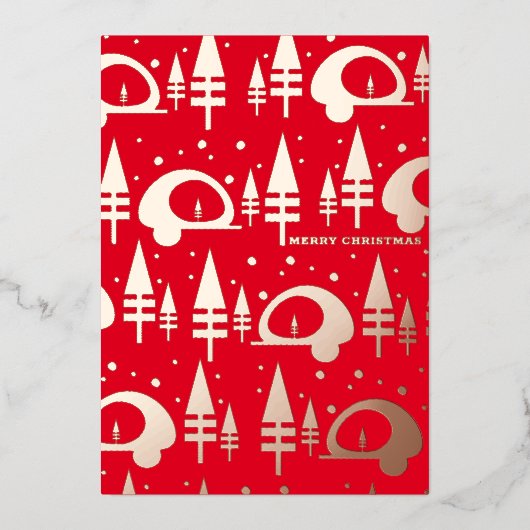 Prettig Kerst Kerstkabouter Gedrukt Folie Feestdagenkaart (Voorkant)