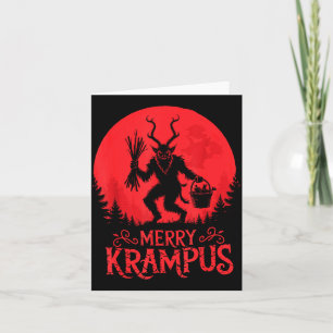 Prettig Kerst Krampus Xmas Horror Lelijke Trui E Kaart