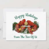 Prettig Kerst Lobsterdiner Thunder_Cove Kaart (Voorkant)