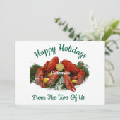 Prettig Kerst Lobsterdiner Thunder_Cove Kaart (Staand voorkant)