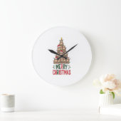 Prettig Kerst Luiaard Boom Grote Klok (Huis)