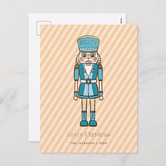 Prettig kerst Notenkraker Feestdagenkaart (Voorkant / Achterkant)