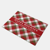Prettig Kerst Plaid Deurmat (Schuin)
