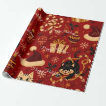 Prettig Kerst Plaid Dieprood Kerstmis