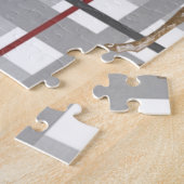 Prettig kerst-puzzel Kerst-plaid hert Legpuzzel (Zijkant)